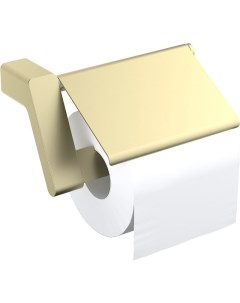 Держатель туалетной бумаги Torne 43042 17 с крышкой Золото матовое Timo