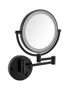 Косметическое зеркало Saona 13376 03 с увеличением с подсветкой Черное Timo