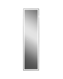 Зеркальный шкаф Mirror Box black Led 40 МВК050 с подсветкой Черный Континент