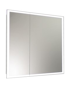 Зеркальный шкаф Reflex LED 80 МВК027 с подсветкой Белый Континент
