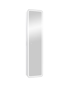 Зеркальный шкаф Lorenzo LED 40 МВК009 с подсветкой Белый Континент
