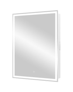 Зеркальный шкаф Allure LED 60 L МВК004 с подсветкой Белый Континент