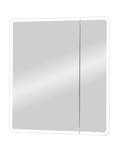 Зеркальный шкаф Emotion LED 70 МВК029 с подсветкой Белый Континент