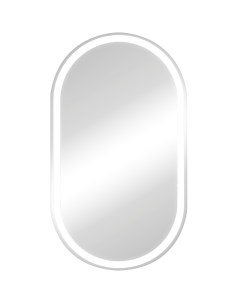 Зеркальный шкаф Elmage white LED 45 МВК047 с подсветкой Белый Континент