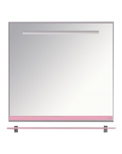 Зеркало Джулия 75 с полочкой розовое Misty