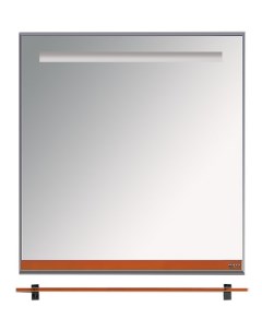 Зеркало Джулия 75 с полочкой оранжевое Misty