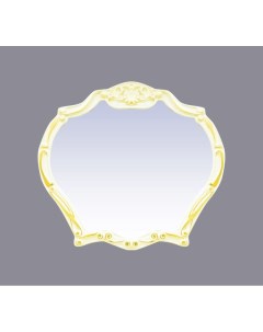 Зеркало Tiffany 100 белое сусальное золото Misty