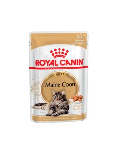 Maine Coon Adult влажный корм для кошек породы мейн кун старше 15 месяцев 85 г Royal canin