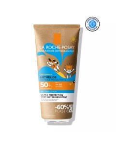 Гель для лица и тела с технологией нанесения на влажную кожу SPF 50 в эко упаковке Dermo pediatrics  La roche-posay
