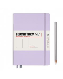 Записная книжка нелинованная Leuchtturm A5 251 стр твёрдая обложка сиреневый Leuchtturm1917