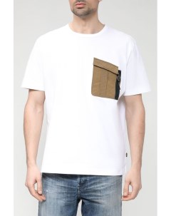 Хлопковая футболка с накладным карманом Boss