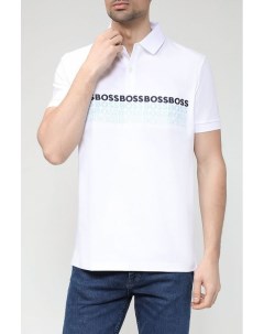 Хлопковое поло с логотипом Boss