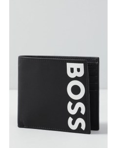Кожаный бумажник с логотипом бренда Big Boss
