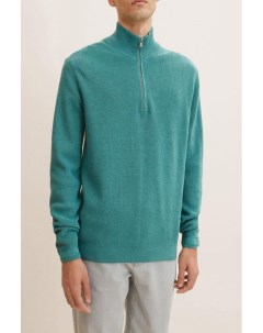 Пуловер с воротником на молнии Tom tailor