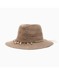 Шляпа женская летняя цв бежевый размер 56 58 Minaku