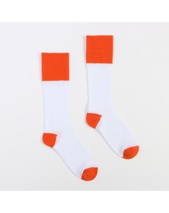 Носки женские цвет белый оранжевый р р 36 39 23 25 см Minaku