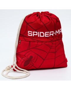 Мешок для обуви с карманом 28х37 см человек паук Marvel