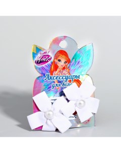 Заколки с цветком винкс 2 шт 6 х 7 2 см Winx