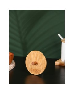 Крышка бамбуковая для чайника с ручкой Bellatenero