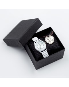 Подарочный набор 2 в 1 voseco наручные часы и браслет d 4 см Nobrand