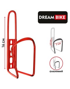 Флягодержатель алюминий цвет красный без крепежных болтов Dream bike