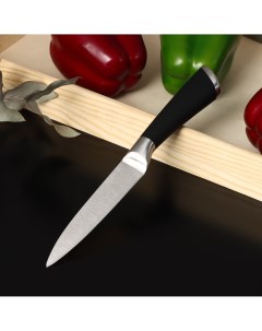 Нож кухонный venus лезвие 12 5 см цвет черный Доляна