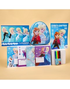 Подарочный набор первоклассника для девочки 8 предметов холодное сердце Disney