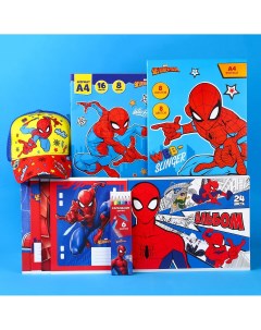 Подарочный набор для мальчика 9 предметов человек паук Marvel