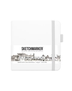 Скетчбук sketchmarker 120 х 120 мм 80 листов белый блок 140 г м2 Nobrand