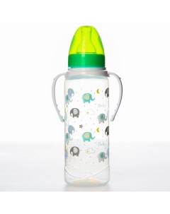 Бутылочка для кормления baby классическое горло от 0 мес 250 мл цилиндр с ручками Mum&baby
