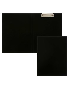 Папка планшет с зажимом а4 2 мм прочная картон бумвинил черная клипборд с крышкой Calligrata