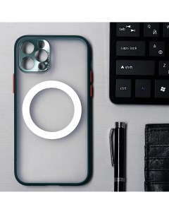 Чехол luazon для iphone 12 pro поддержка magsafe с окантовкой пластиковый зеленый Luazon home