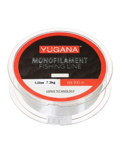 Леска монофильная диаметр 0 25 мм 7 3 кг 100 м прозрачная Yugana