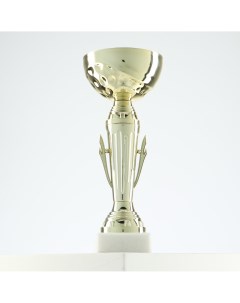 Кубок 107 наградная фигура золото подставка камень 22 х 8 х 8 см Командор