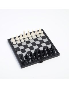 Шахматы магнитные 13 х 13 см черно белые Nobrand