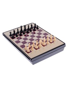 Шахматы магнитные с ящиком доска 24 х 18 см Nobrand