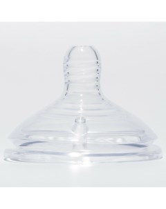 Соска силиконовая антиколиковая на бутылочку 3мес широкое горло o60мм средний поток Крошка я