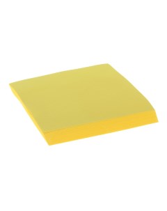 Блок с липким краем 76 мм х 76 мм 100 листов флуоресцентный желтый Calligrata