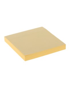 Блок с липким краем 76 мм х 76 мм 100 листов пастель цвет желтый Calligrata