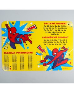 Коврик для лепки формат а3 желтый человек паук Marvel