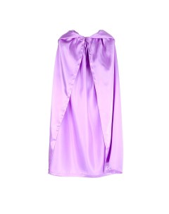 Карнавальный плащ детский атлас цвет фиолетовый длина 100см Страна карнавалия