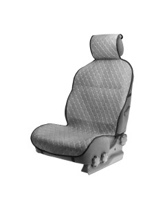 Накидка на переднее сиденье велюр размер 55 х 150 см серый Nobrand