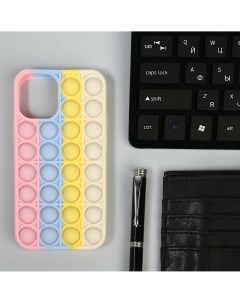 Чехол pop it для iphone 12 mini силиконовый разноцветный Nobrand
