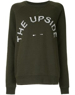 The upside свитер с вышитым логотипом s зеленый The upside