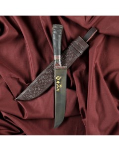 Нож пчак шархон средний сайгак гарда олово гравировка шх 15 15 16 см Шафран