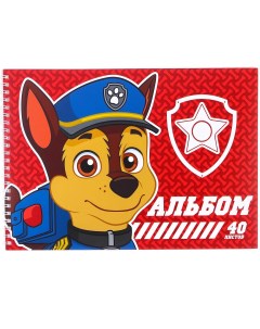 Альбом для рисования а4 40 листов 100 г м на гребне щенячий патруль Paw patrol