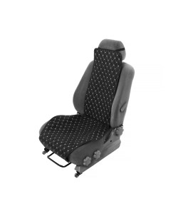Накидка на переднее сиденье велюр премиум размер 55 х 130 см черный широкое сиденье Nobrand
