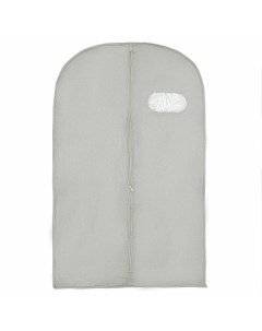 Чехол для одежды с окном 60 140 см спанбонд цвет серый Nobrand