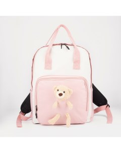 Рюкзак сумка отдел на молнии наружный карман цвет розовый Nobrand