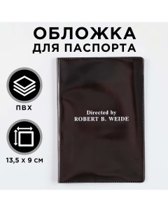 Обложка для паспорта directed by robert b weide пвх полноцветная печать Nobrand